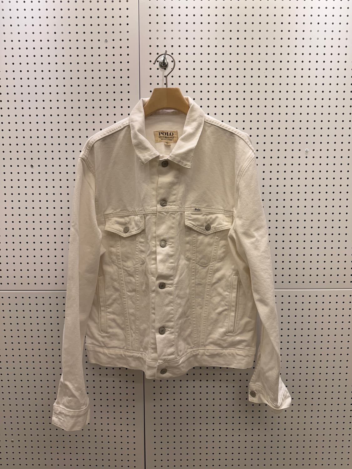 폴로 데님앤서플라이 화이트 데님 트러커 자켓 U1355 상품이미지2