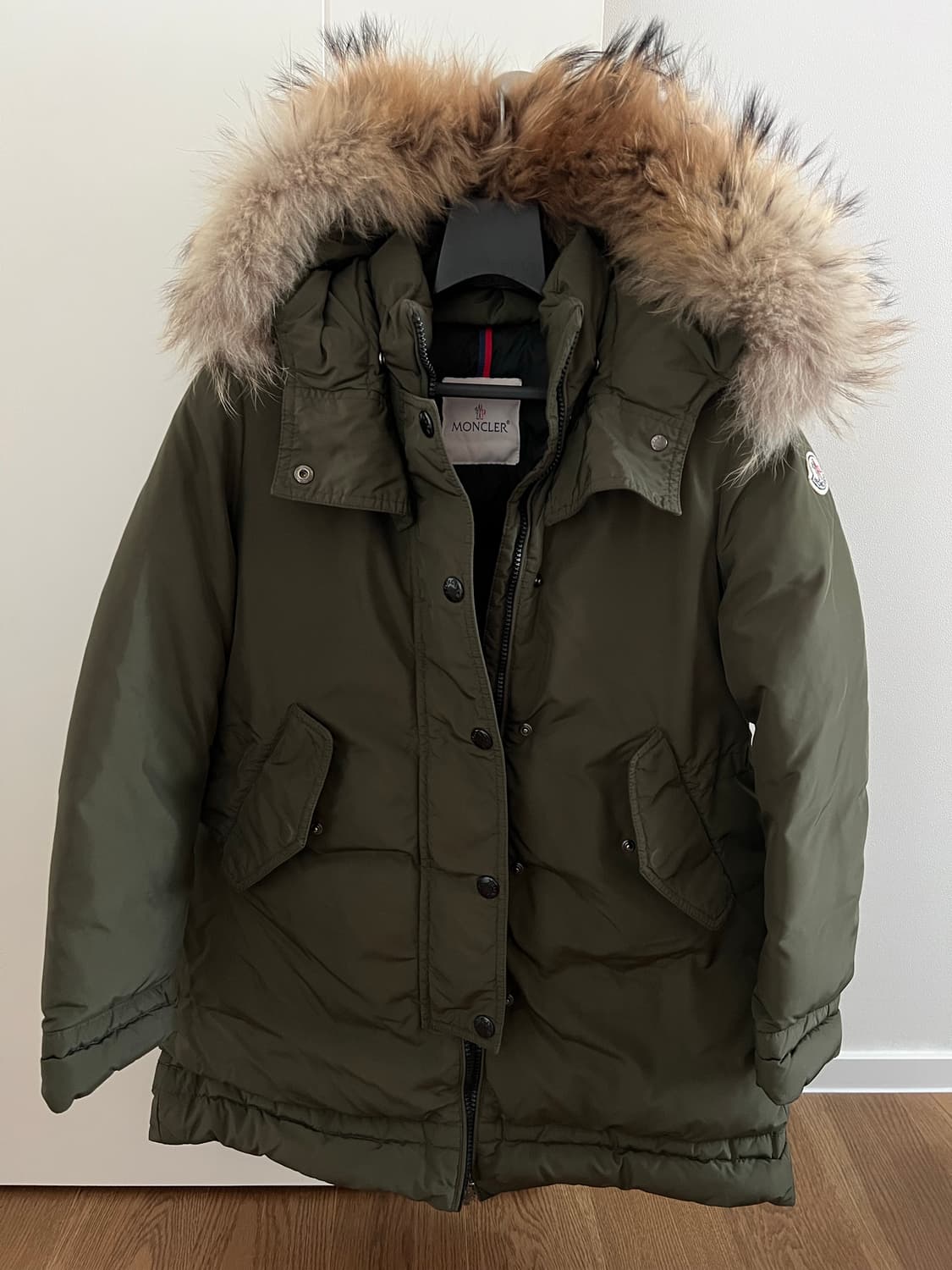 정품 몽클레어 천연 퍼 패딩 12Y 상품이미지1