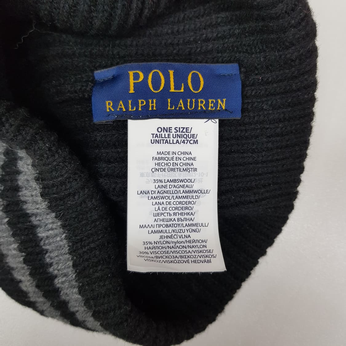 폴로 랄프로렌 스트라이프 포인트 니트 비니 F사이즈 상품이미지3