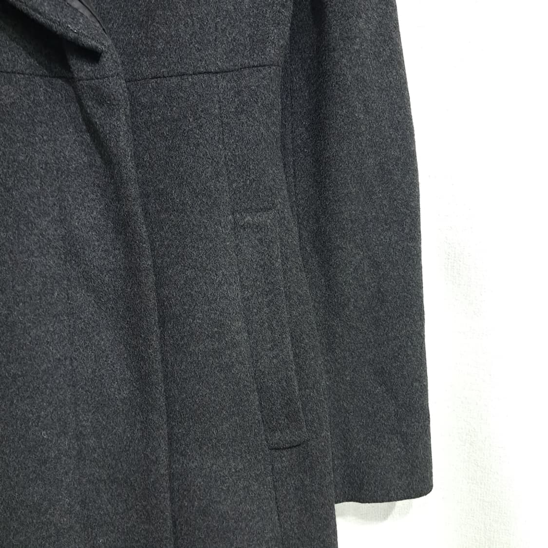 CN940W M 막스앤코 막스마라 앙고라 울 벨티드 롱 코트 상품이미지8