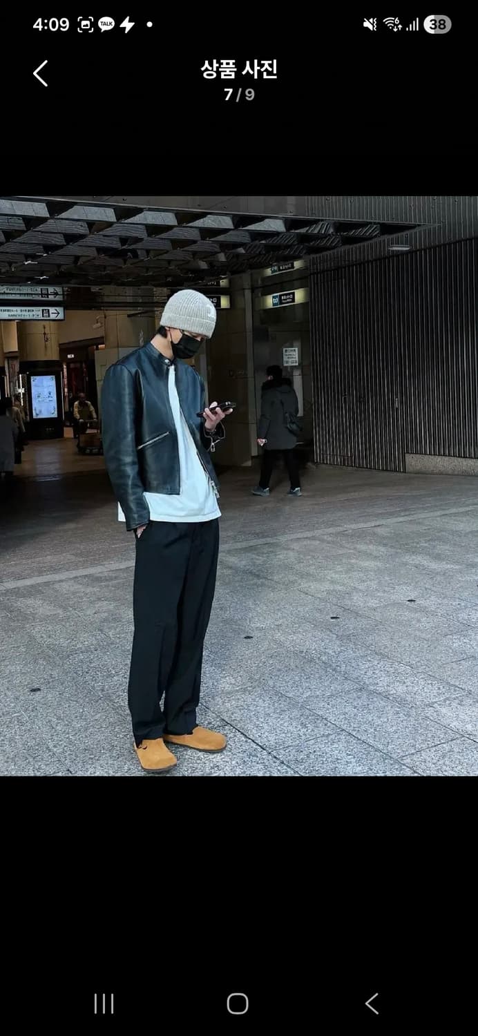 토니웩 카프레이서 레더 블루종 자켓 M48 주우재 착용 상품이미지2