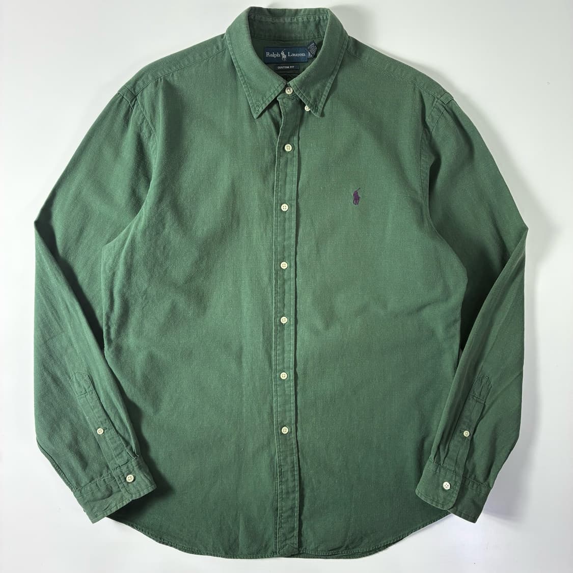 Polo  폴로 랄프로렌 자수 코튼 그린 셔츠  상품이미지1