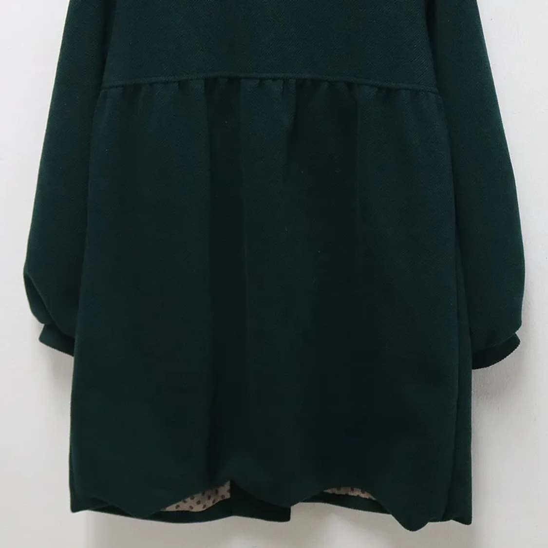 HONEYSUCKLE ROSE 그린 프릴 코트 60321 상품이미지6