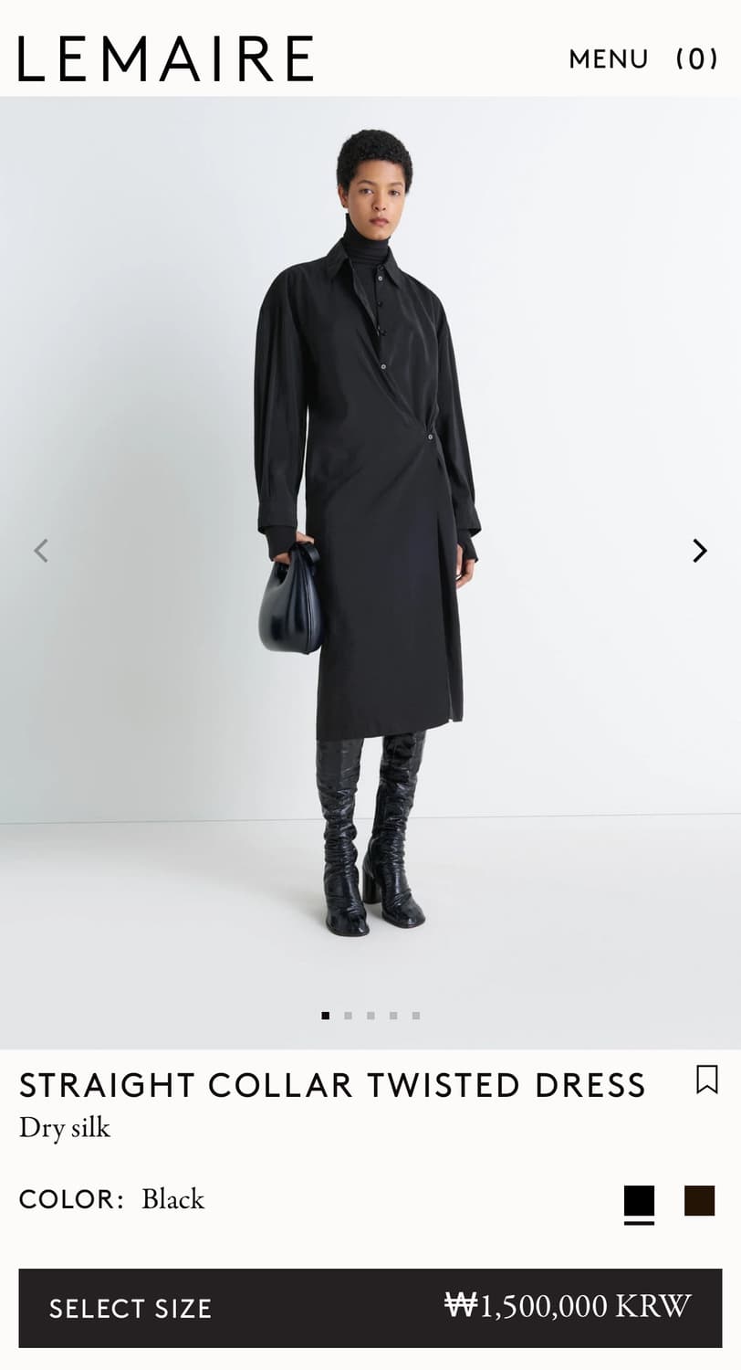 르메르 드라이실크드레스 상품이미지1