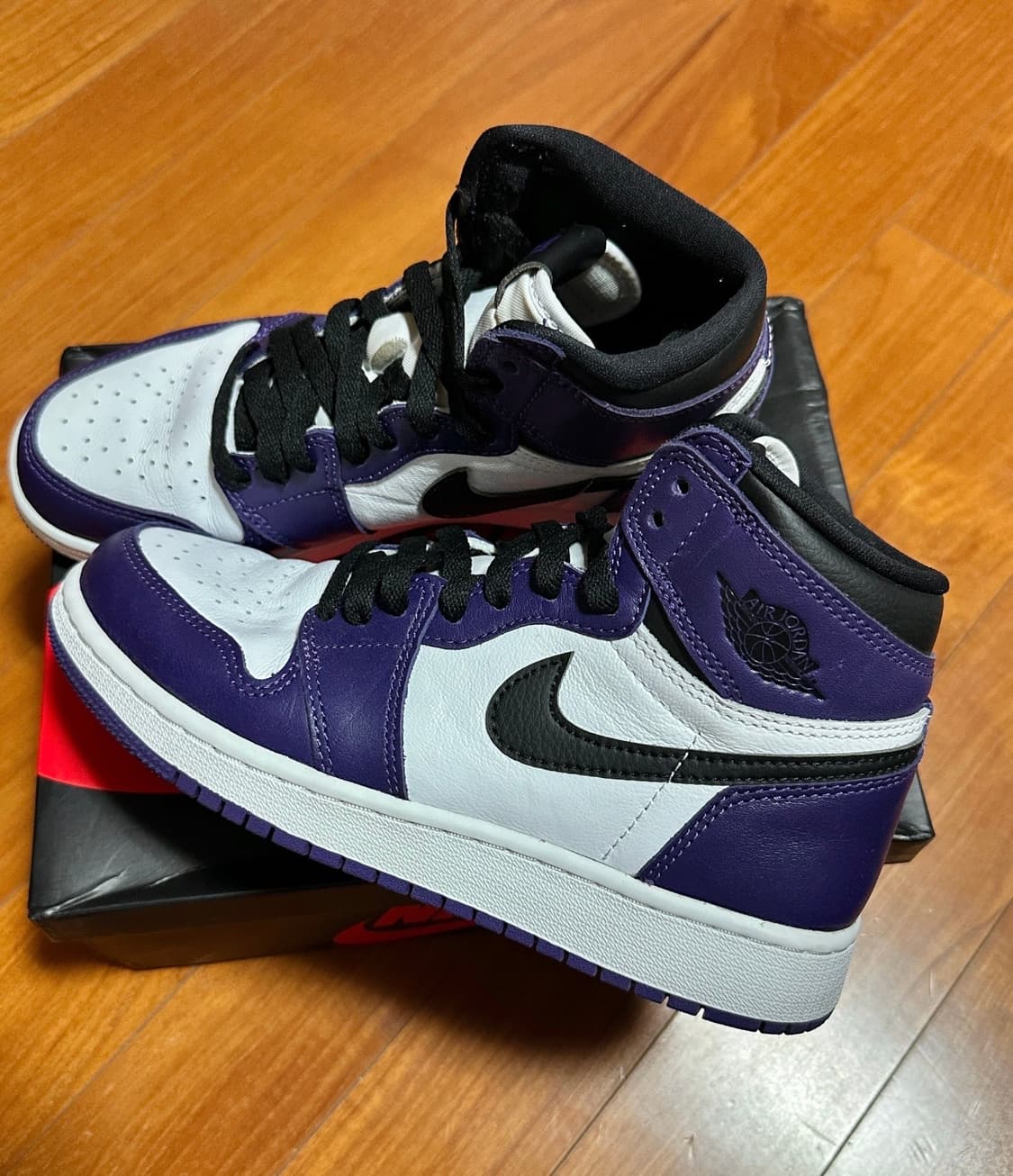 에어조던 레트로하이 OG GS 코트퍼플 235 상품이미지2