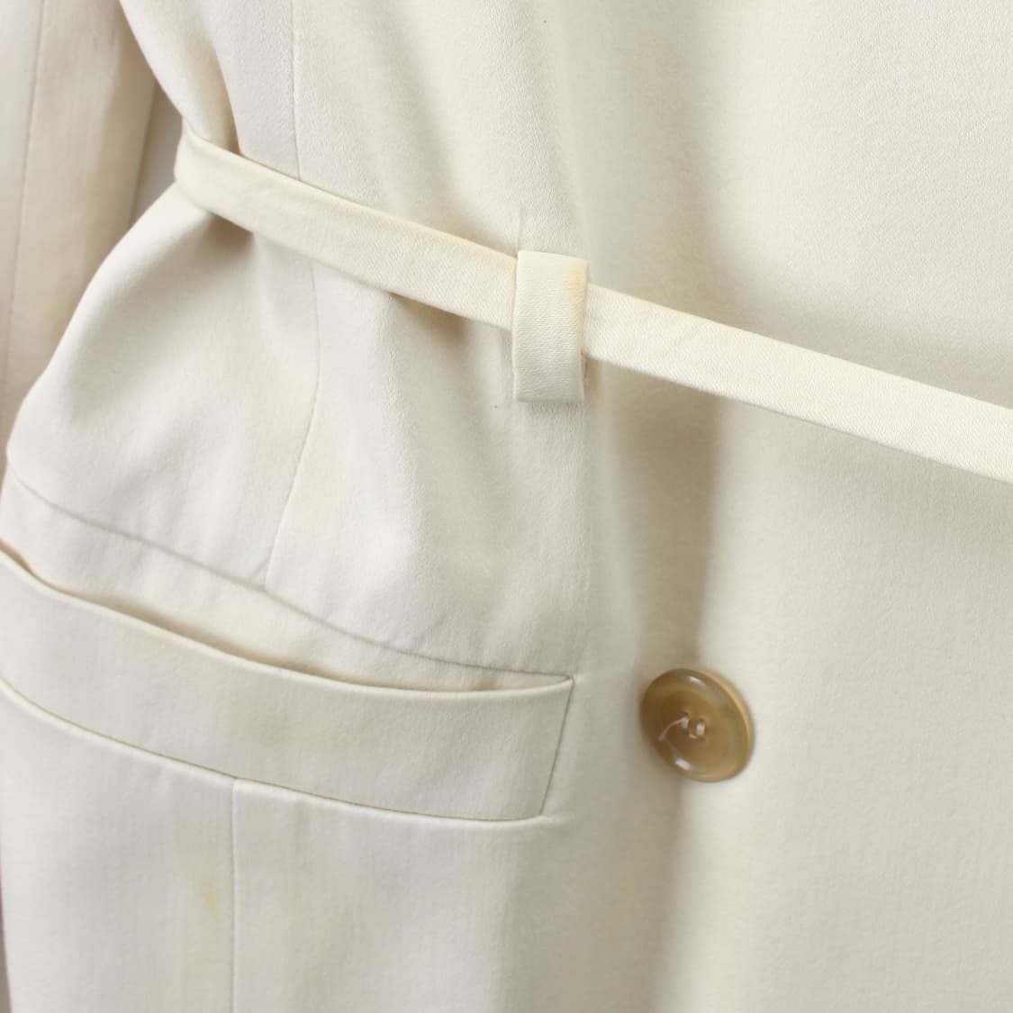 휴고보스 Boss 베이지 아이보리 스트랩 트렌치 코트 자켓 상품이미지3