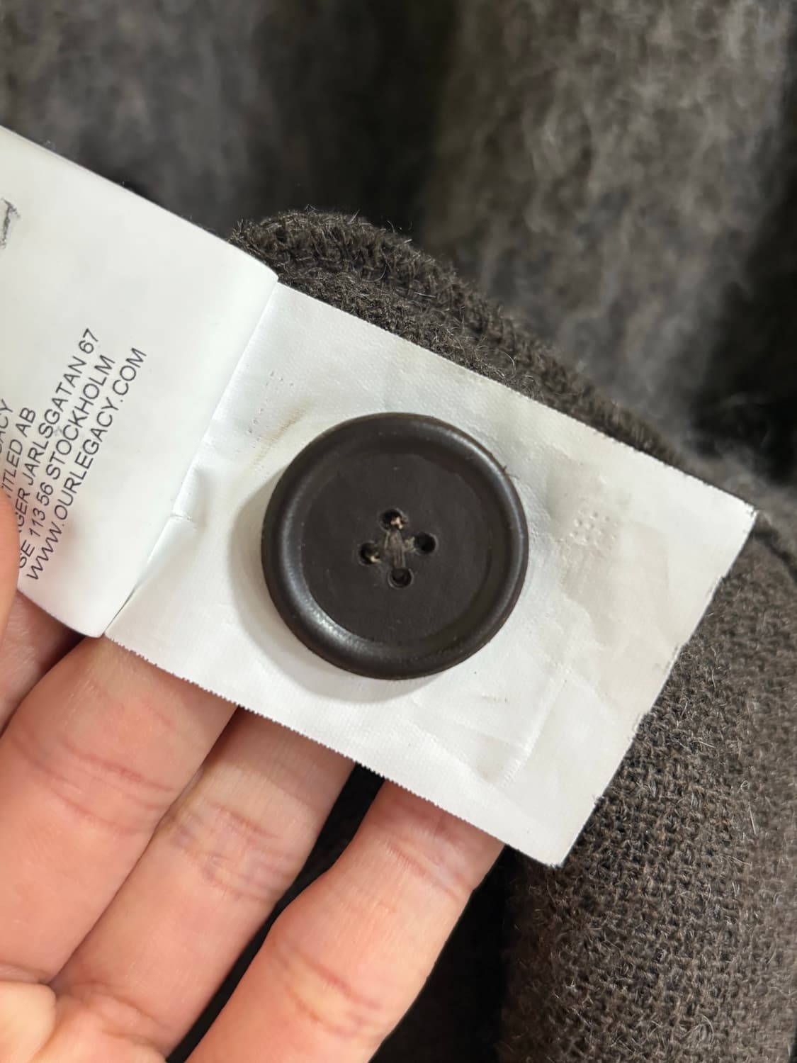 아워레가시 모헤어 몰 가디건 그레이 상품이미지8