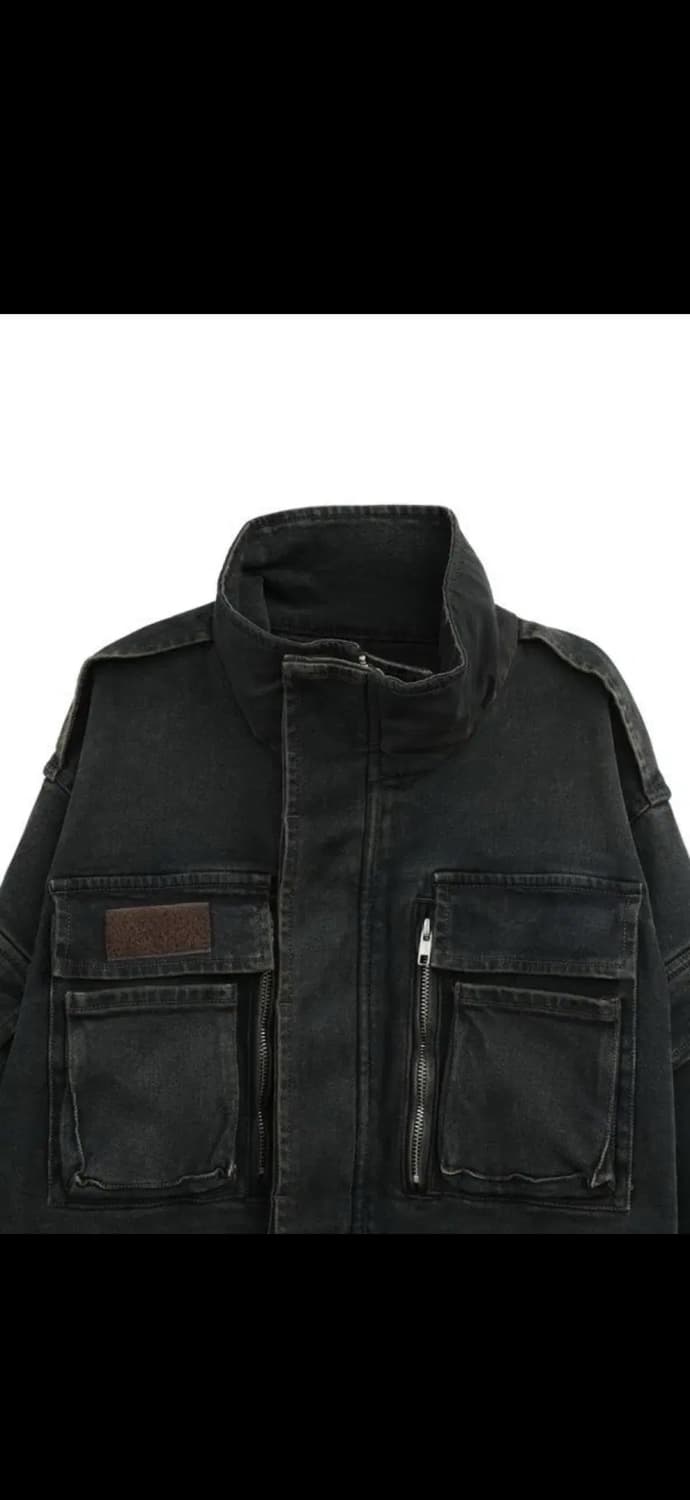 마리아노 MAGLIANO 워크셔츠자켓 블랙 XL 상품이미지2