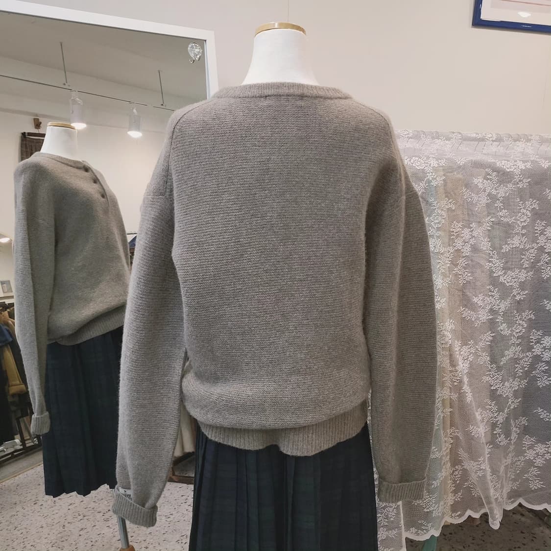 저널스탠다드 해밀턴램스울 그레이 니트 상품이미지8