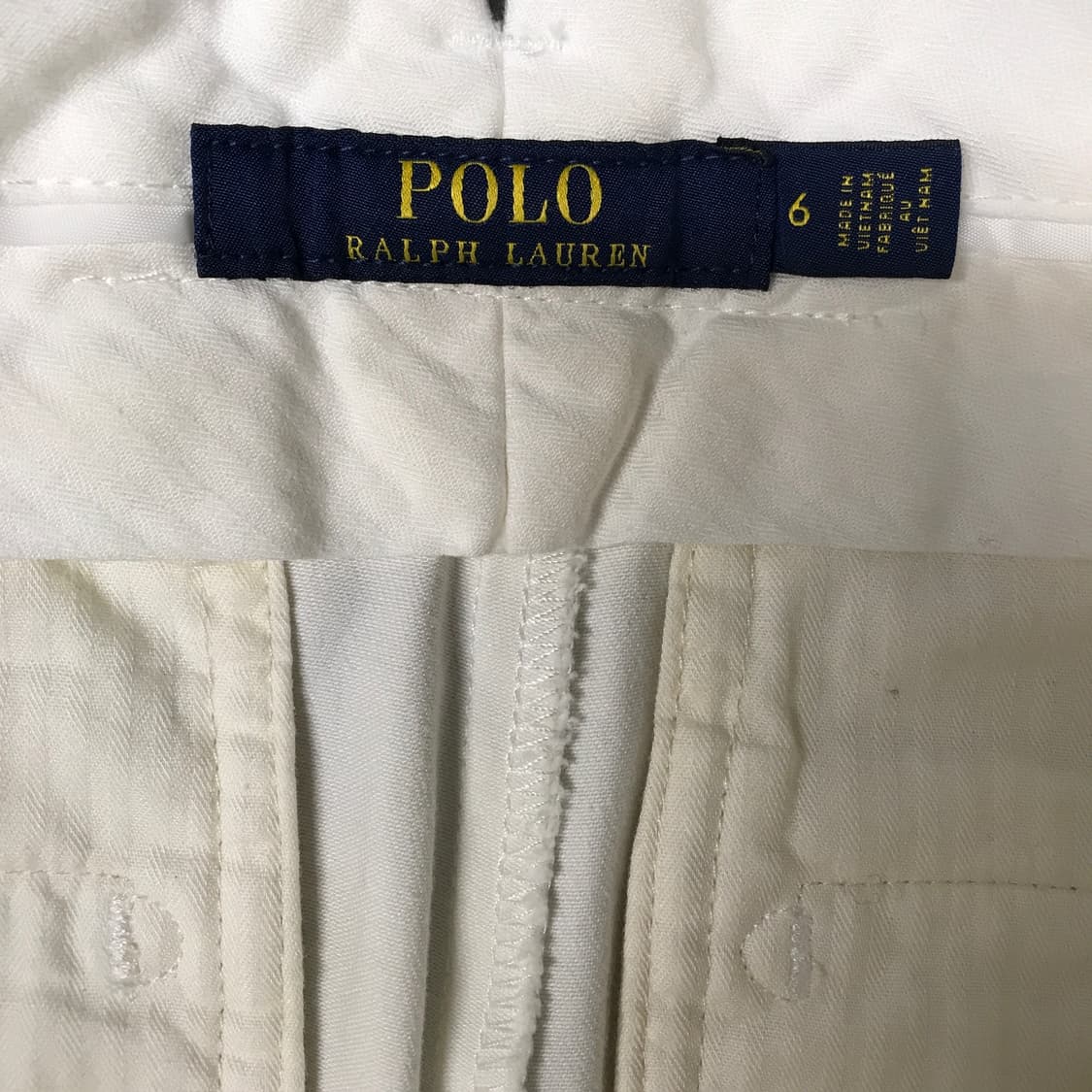 폴로 랄프로렌 화이트 멀티 자수 치노 팬츠 6(W) 상품이미지8