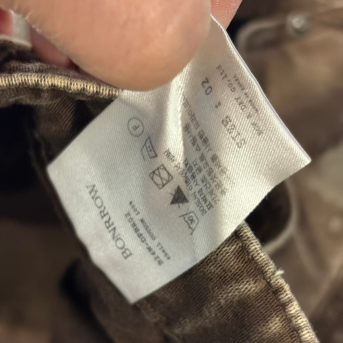 [2] 본로우 더티 페이드 더블니 빈티지 워크웨어 브라운 팬츠 C584 상품이미지9