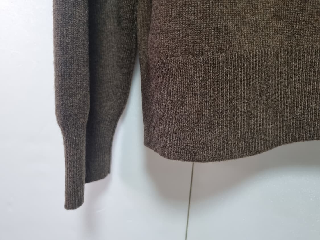 남성 폴로 울 100% WOOL 모 긴팔 하프 집업 긴팔 니트 스웨터 상품이미지7