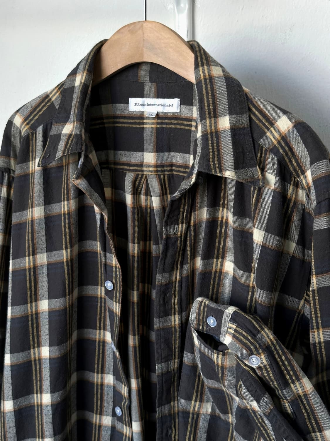 Cotton shirring design nel check blouse  상품이미지1