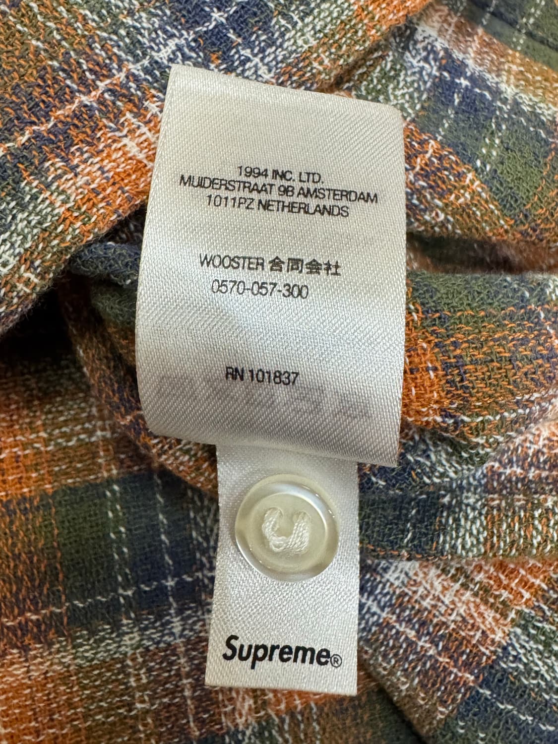 [XL] 슈프림 루즈 핏 미니 플레이드 숏슬리브 셔츠 상품이미지10