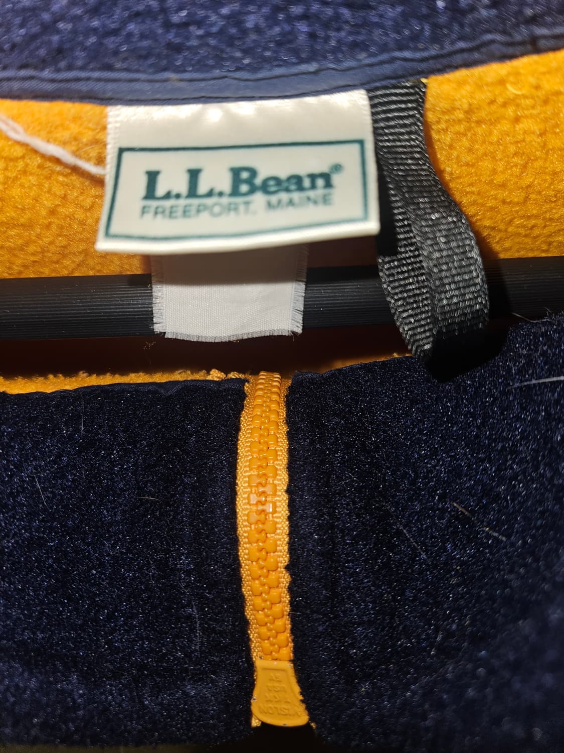 80-90s LL bean 엘엘빈 쿼터집 딥파일 플리스 l-xl 오렌지 상품이미지4