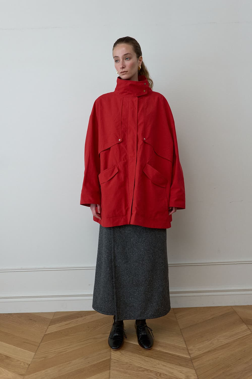 [새제품] ETHOS BUTTON NECK WINDBREAKER 상품이미지3