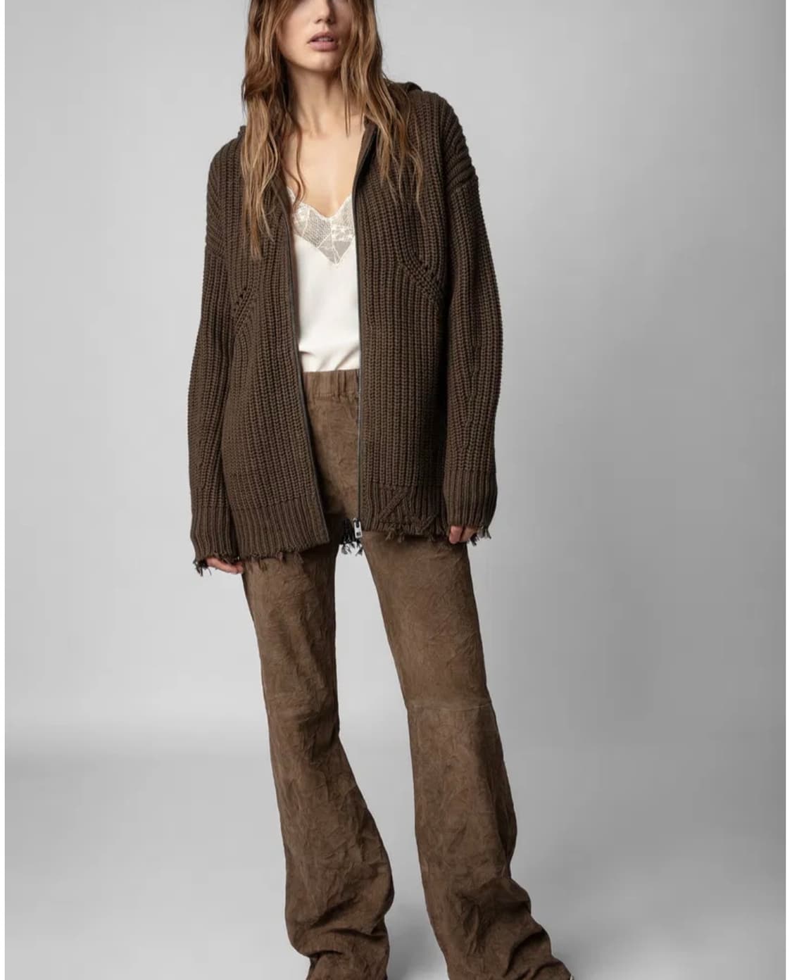 [XS]쟈딕앤볼테르 니트 후드 가디건 상품이미지4