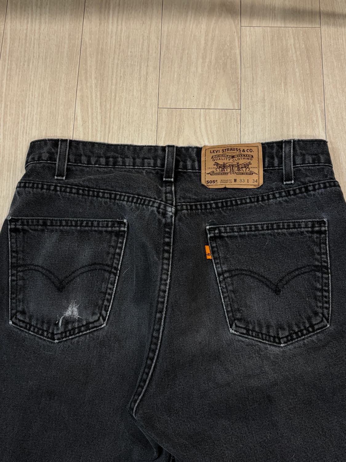 90s 리바이스 505 오렌지탭 USA 빨간줄씟 상품이미지5