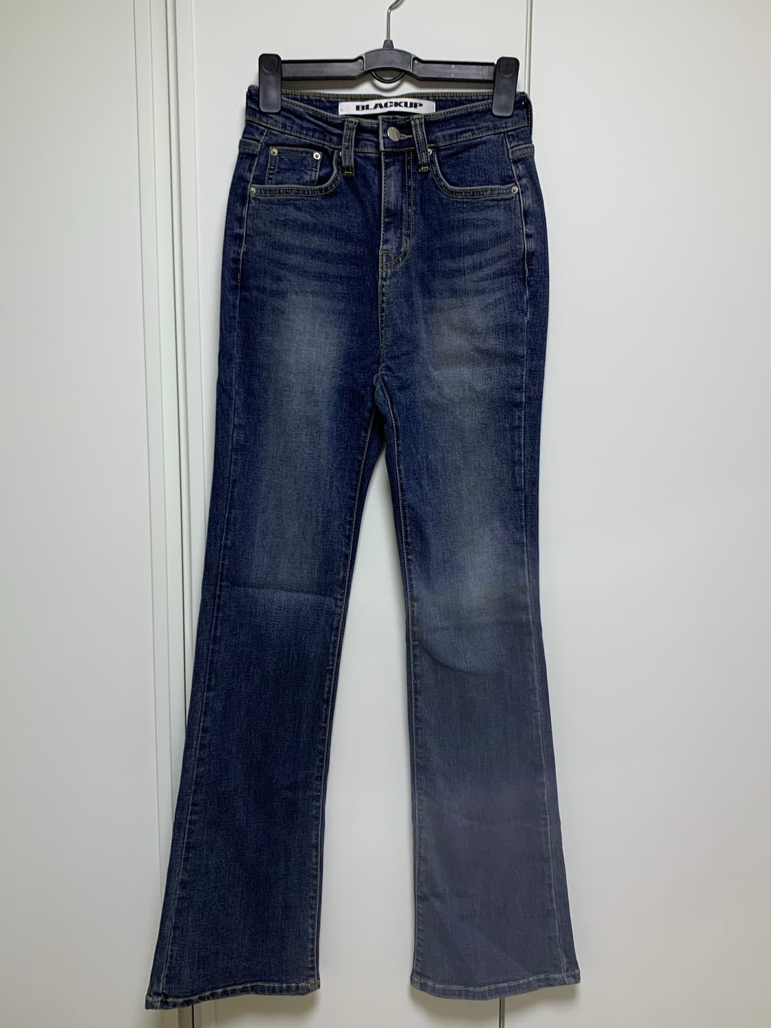 블랙업 롱슬림 부츠컷017 블루 long s 상품이미지5