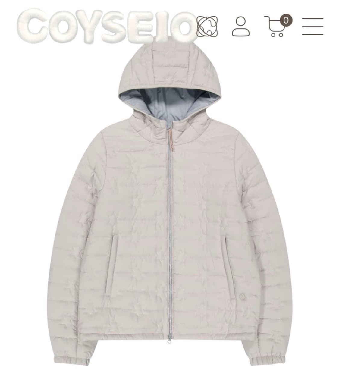코이세이오 플러피 패디드 자켓 아이보리 padded jacket 상품이미지1