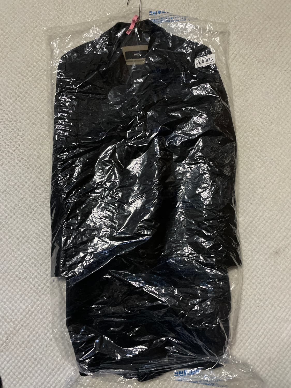 [50] BOSS 휴고보스 버진 울 미니멀 싱글 코트 다크 그레이 상품이미지3