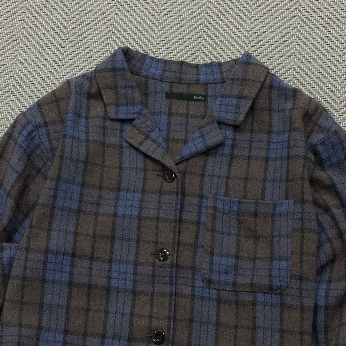 Heather 크롭체크셔츠 v1932 상품이미지3