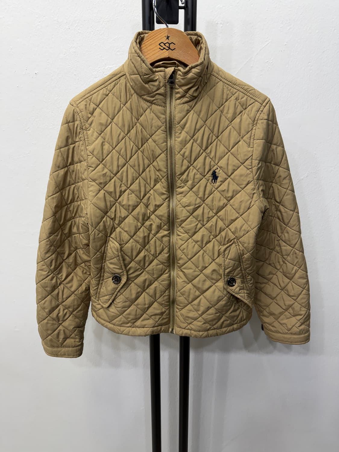 정품) 폴로랄프로렌 키즈 퀼팅 자켓 카키색 10-12y 상품이미지1