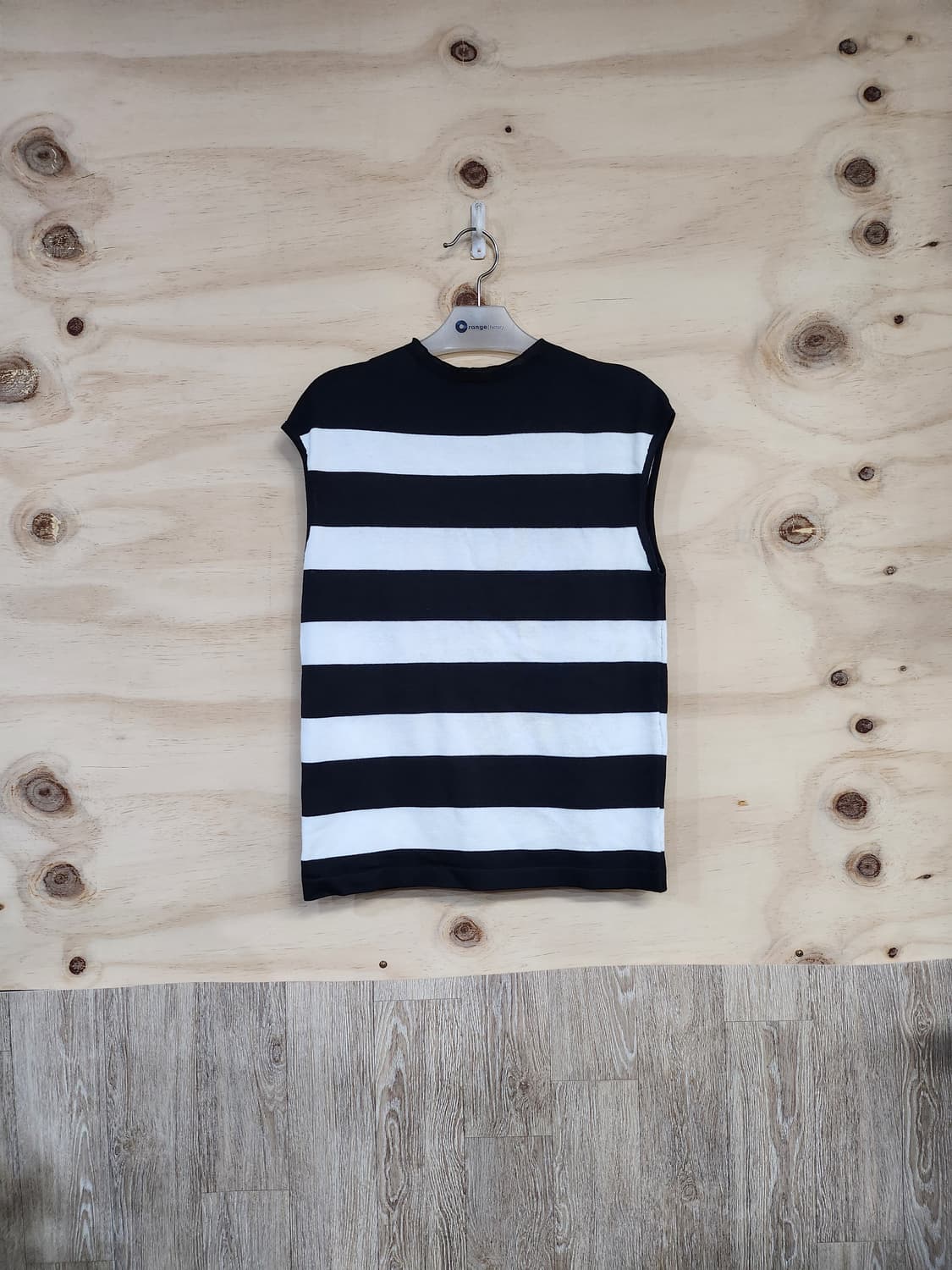 1117) 스트라이프 민소매 니트티 상품이미지1