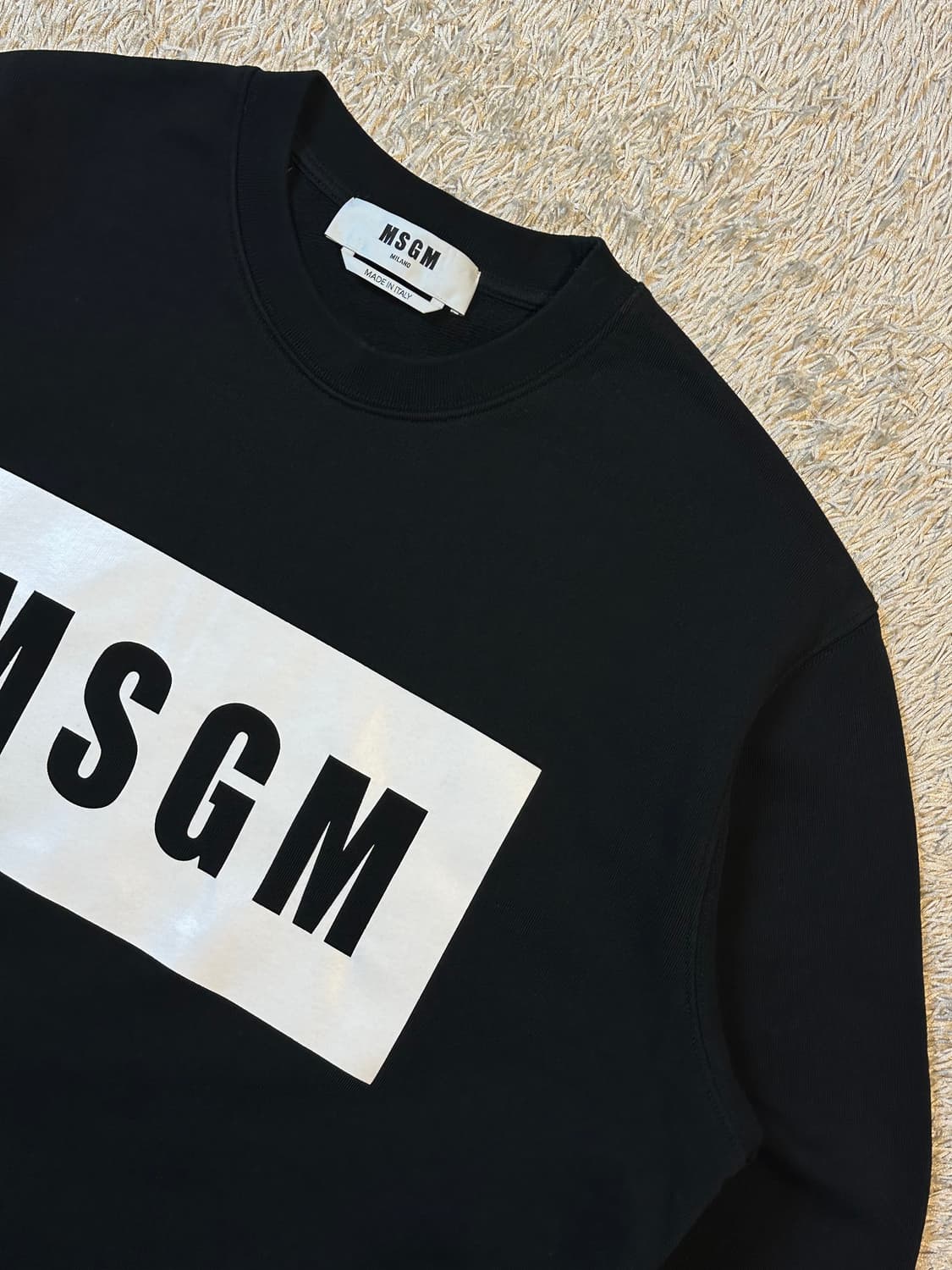 매장판) 엠에스지엠 MSGM 박스로고 맨투맨 블랙 상품이미지2
