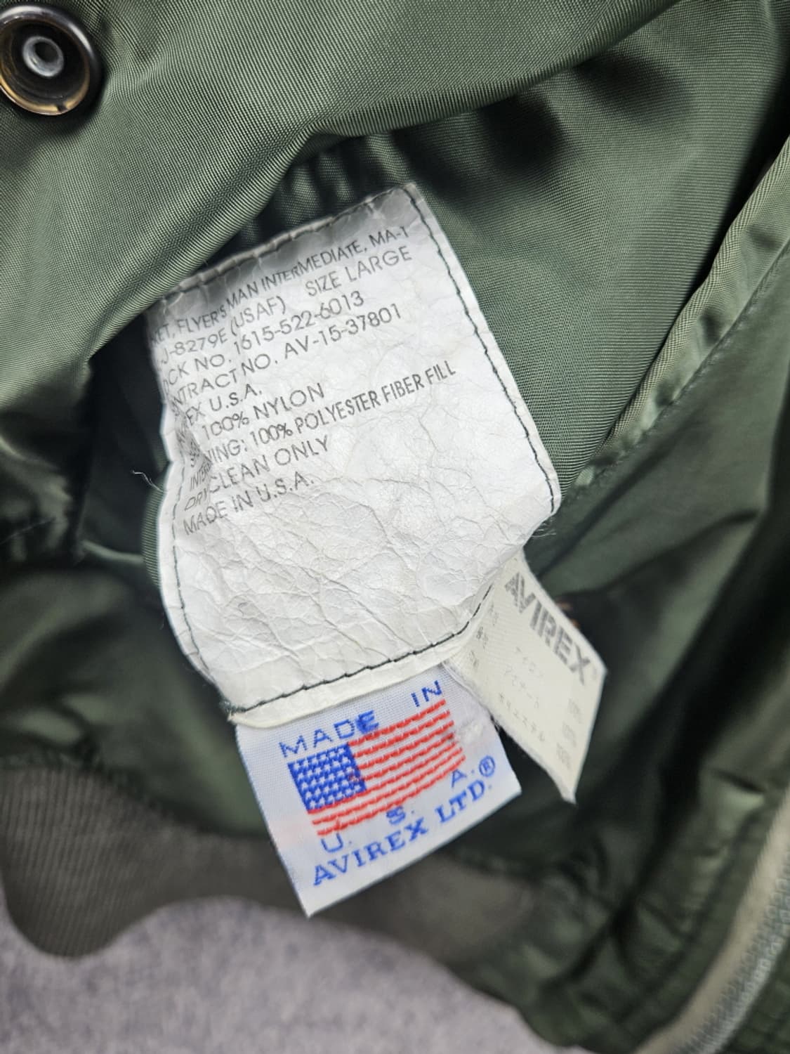 아비렉스 LTD MA-1 리버서블 플라이트 자켓 ( L ) / 10605 상품이미지6