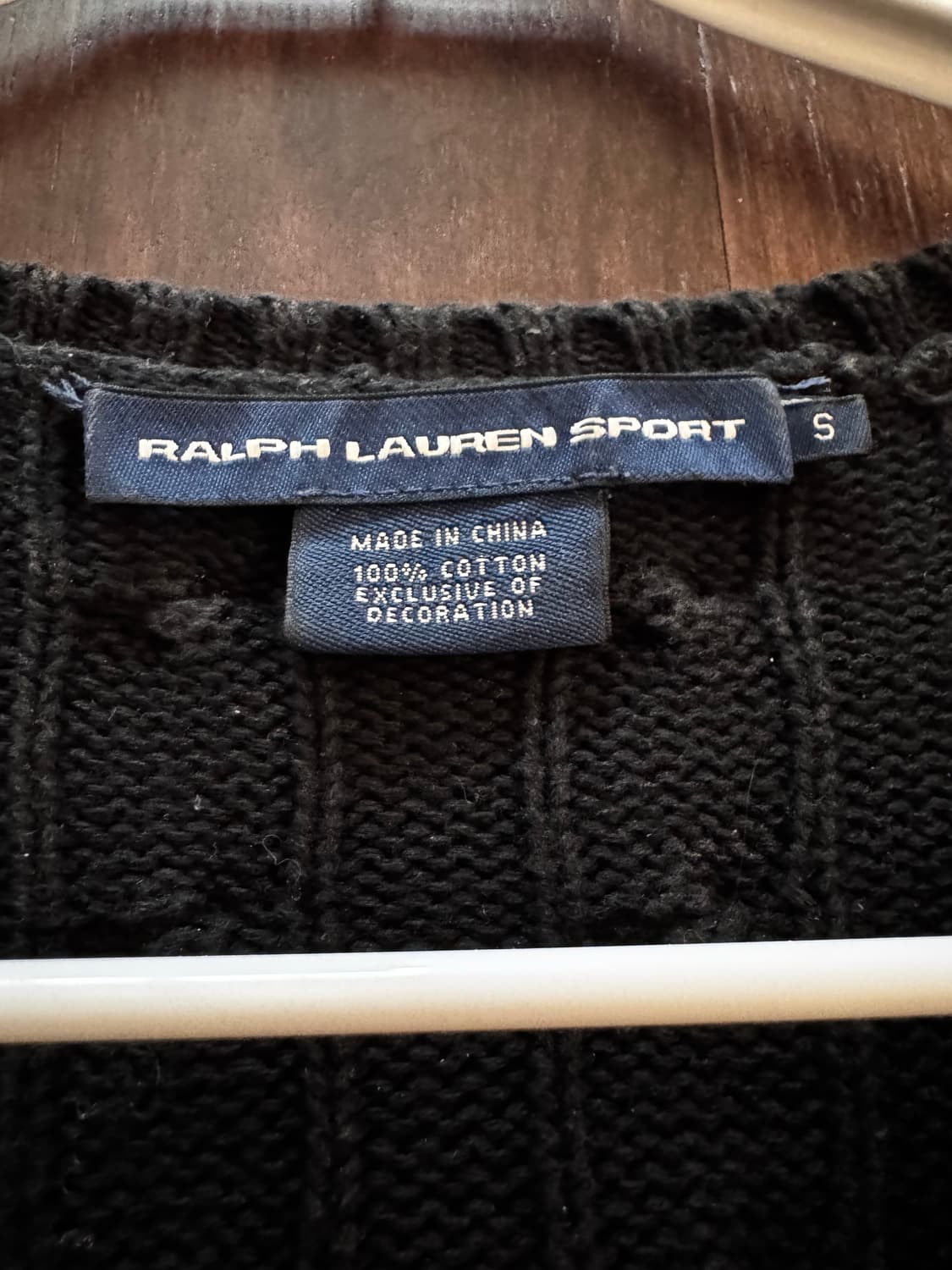 랄프로렌 스포츠 딥브이넥 꽈배기 니트 상품이미지3