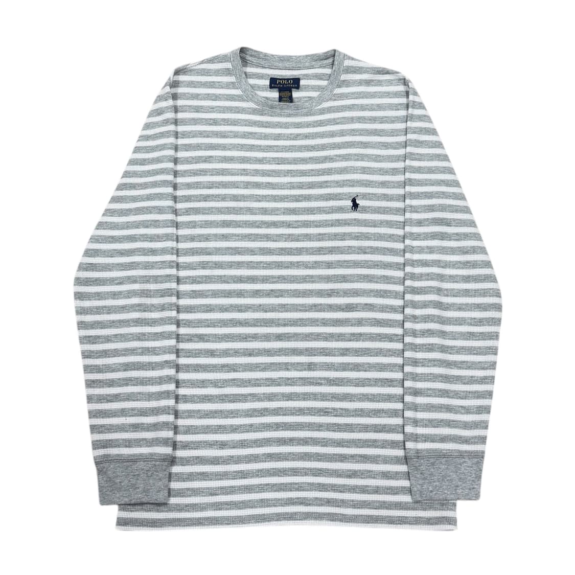 폴로 랄프로렌 코르티스 엄성현 와플 롱슬리브 긴팔티 그레이 M 상품이미지1