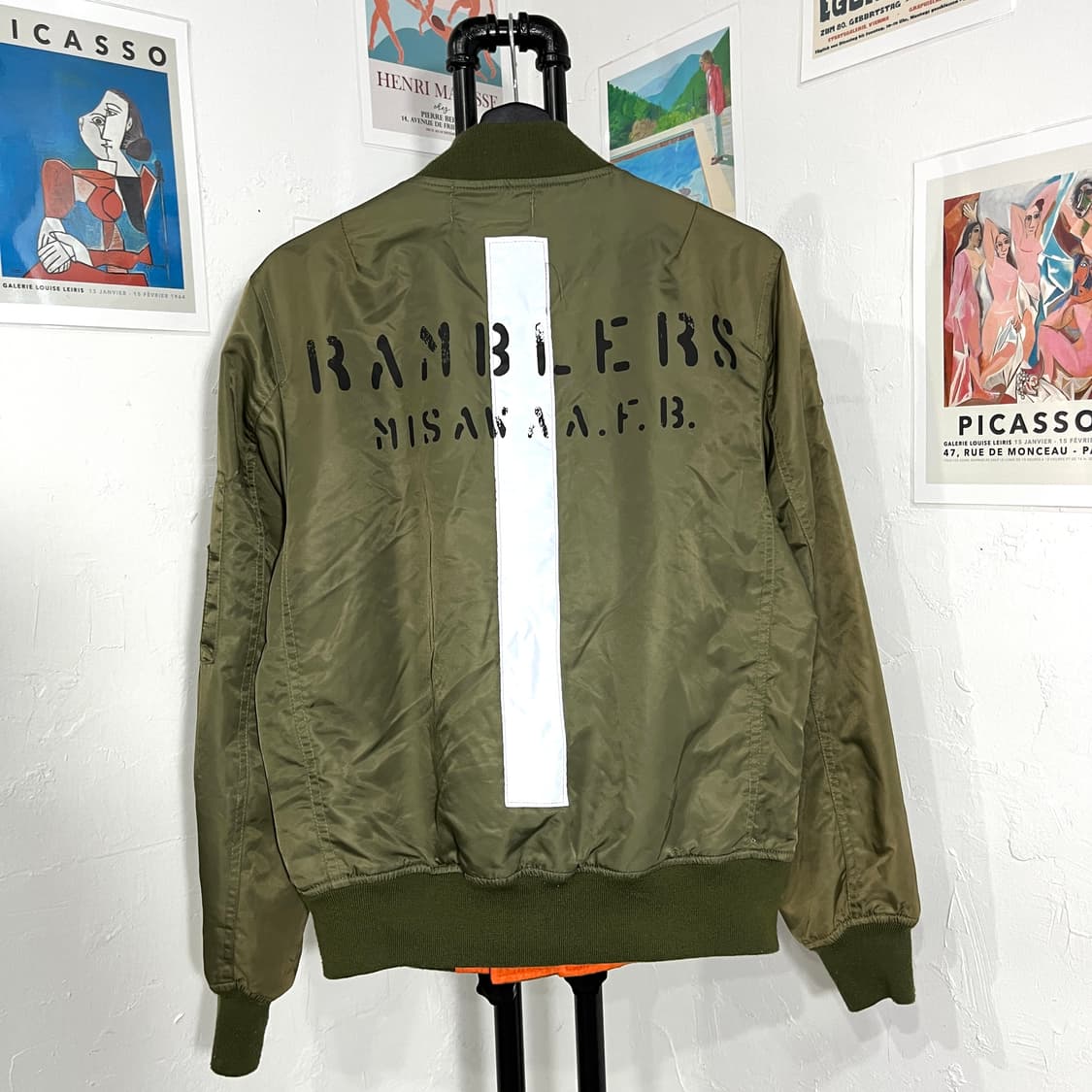 패치 디테일 항공점퍼 상품이미지2