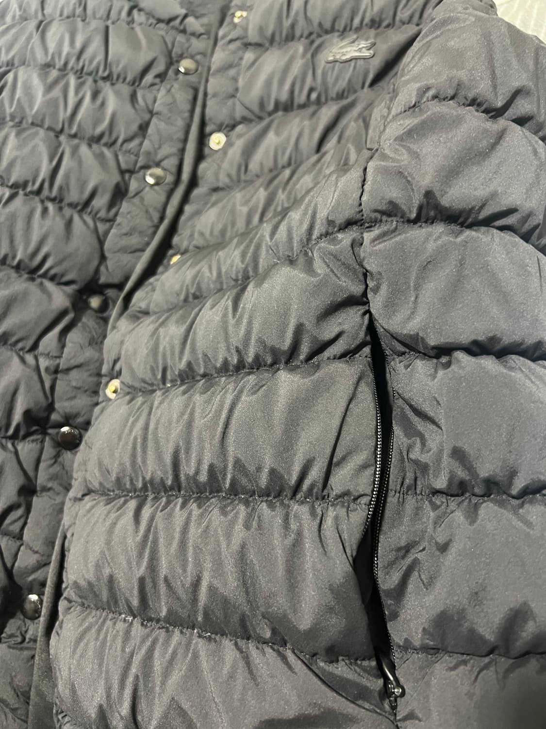 [정품 중고]여성 라코스테 패딩 조끼 블랙 36사이즈 상품이미지6