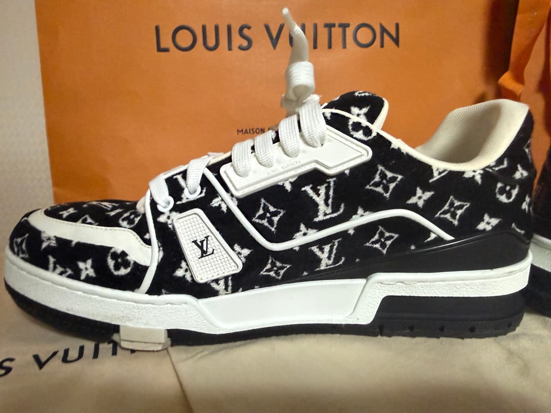 (새상품급)루이비통 모노그램 벨벳 트레이너 8.5size 상품이미지6