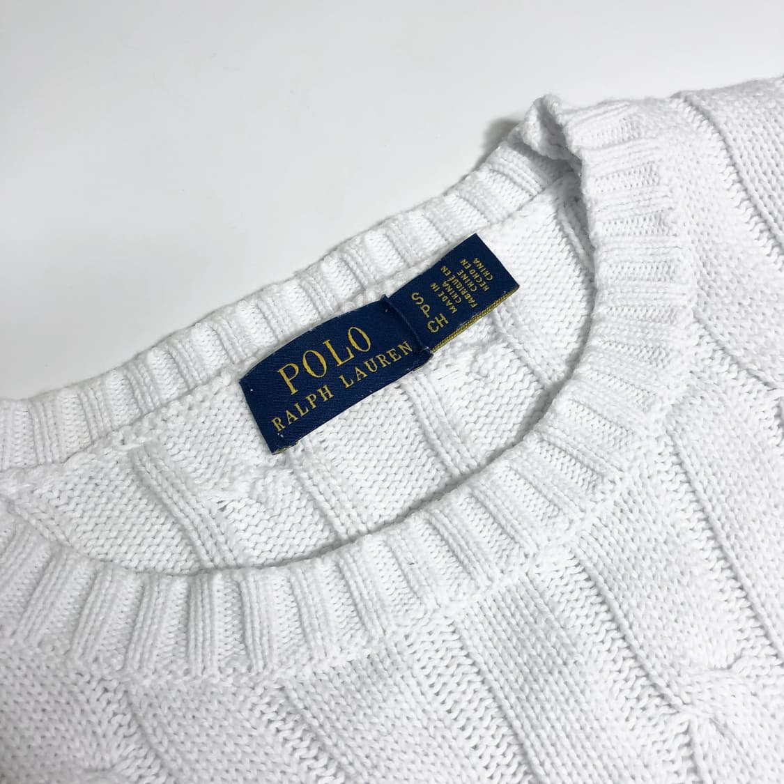 폴로 랄프로렌 케이블 니트 반팔 s 상품이미지2