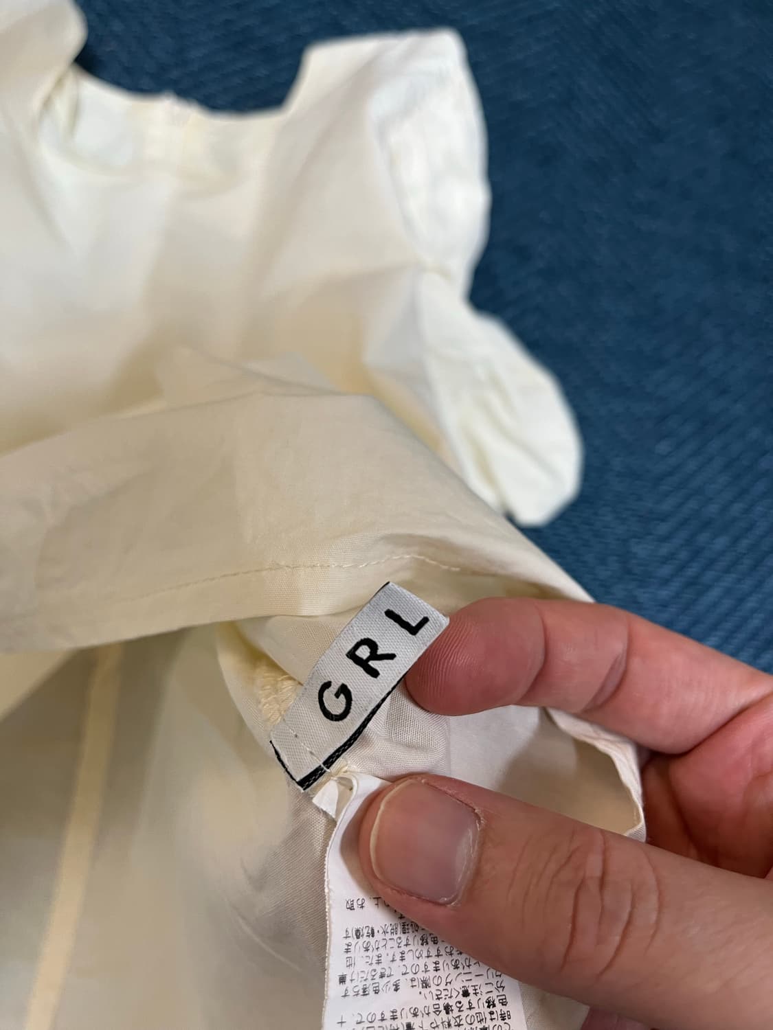 일본 브랜드 GRL 퍼프 소매 블라우스 M 상품이미지3