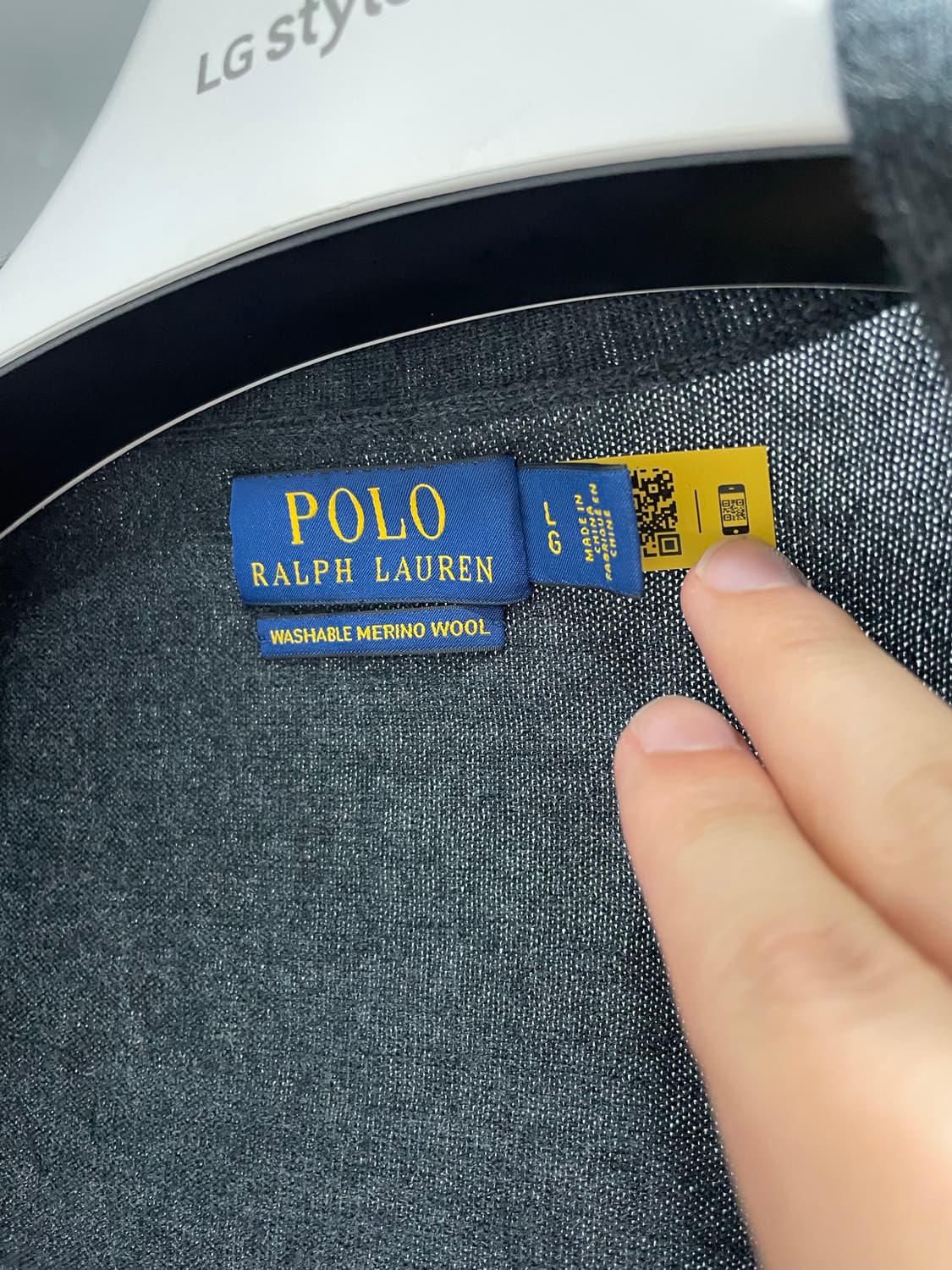 폴로 랄프로렌 메리노 울 가디건 L(QR정품) 상품이미지2