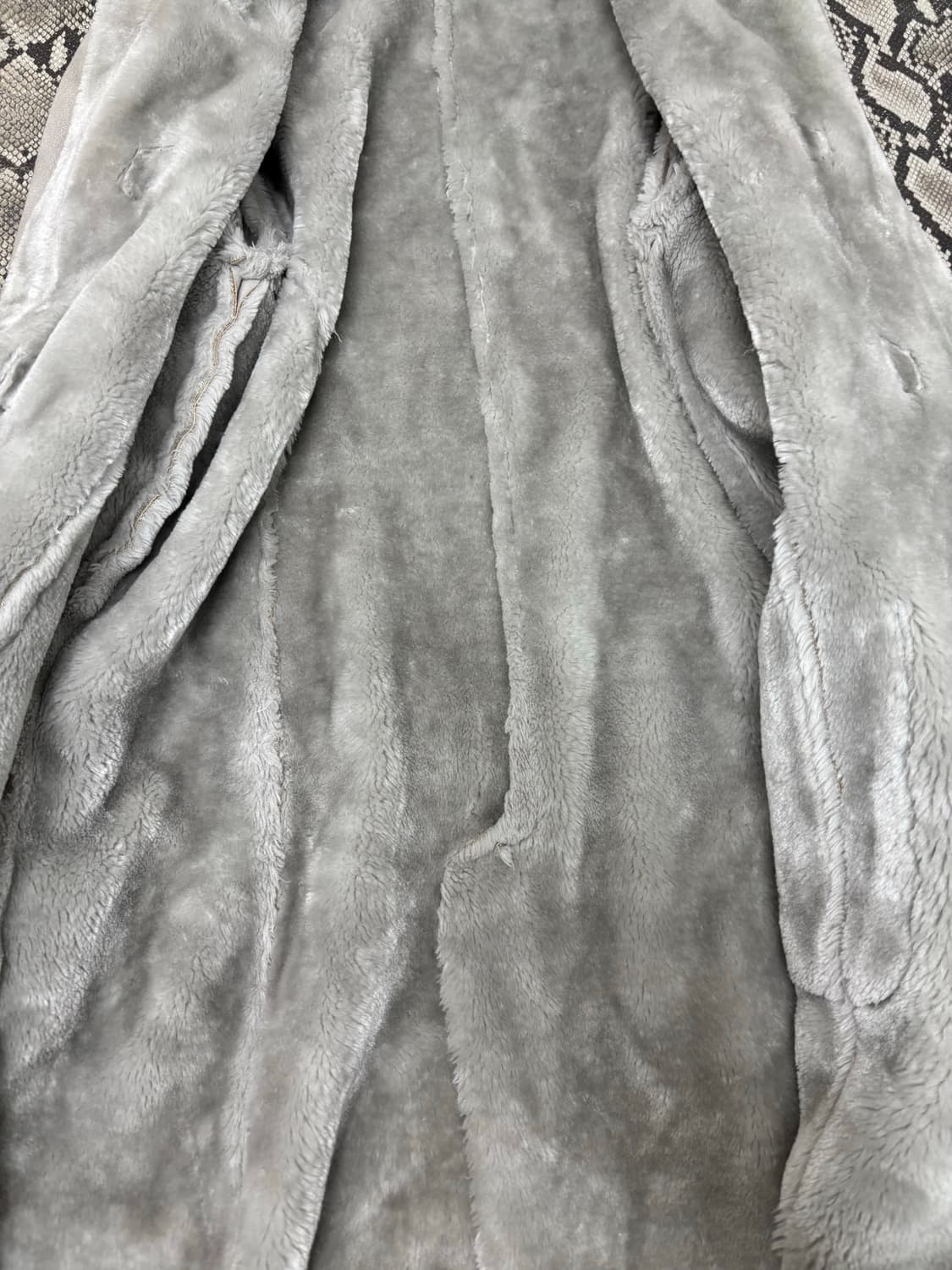 White&Grey Fur Over-Size Hoodie Coat 상품이미지9