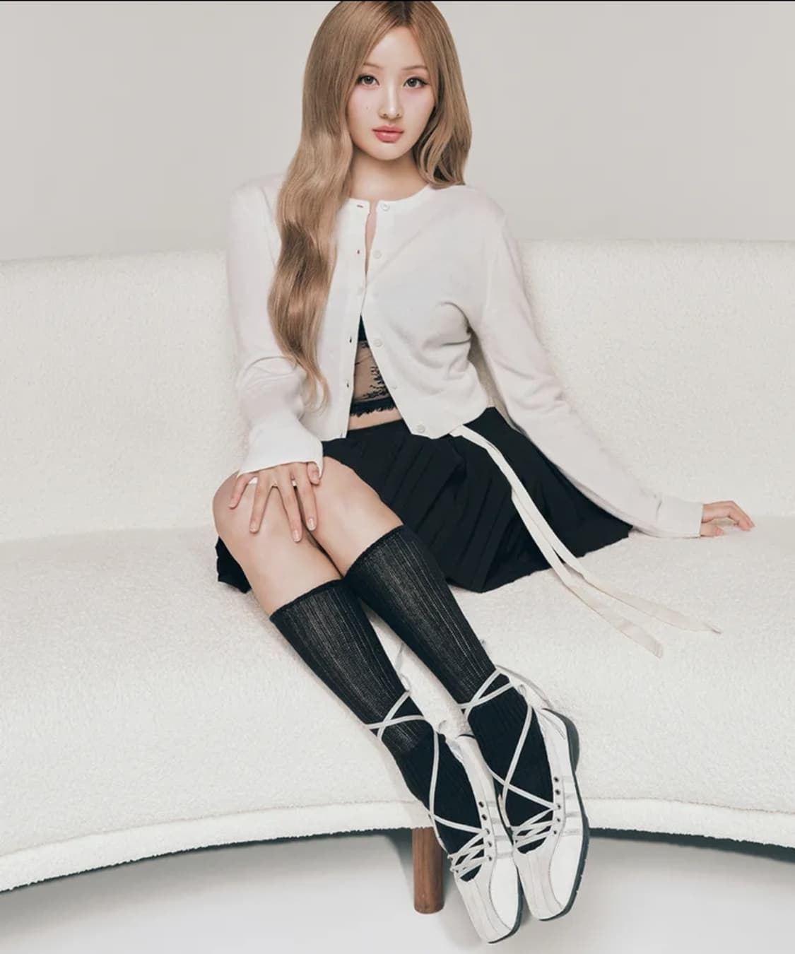 새상품)) 락피쉬웨더웨어 키스오브라이프 레이스업 스니커즈 실버 250 상품이미지2