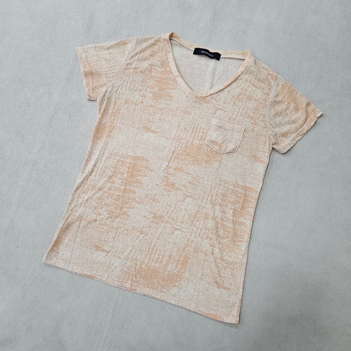 F 키에나모스 여성 포켓 브이넥 반팔티 0402Y 상품이미지1