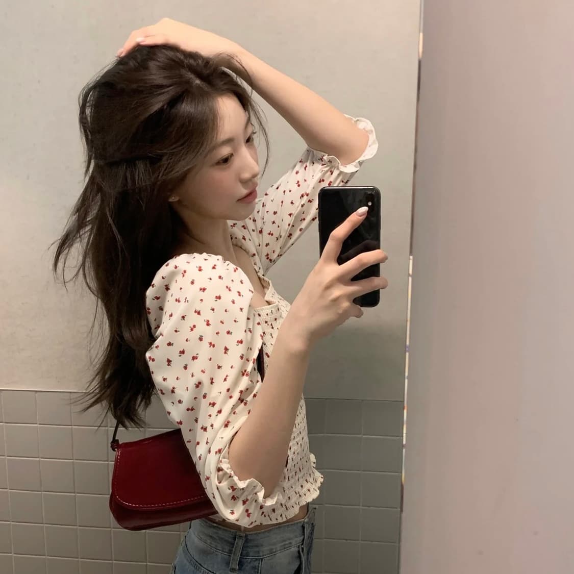 (새상품) 제니오 로지 시즌스 블라우스 M 상품이미지2