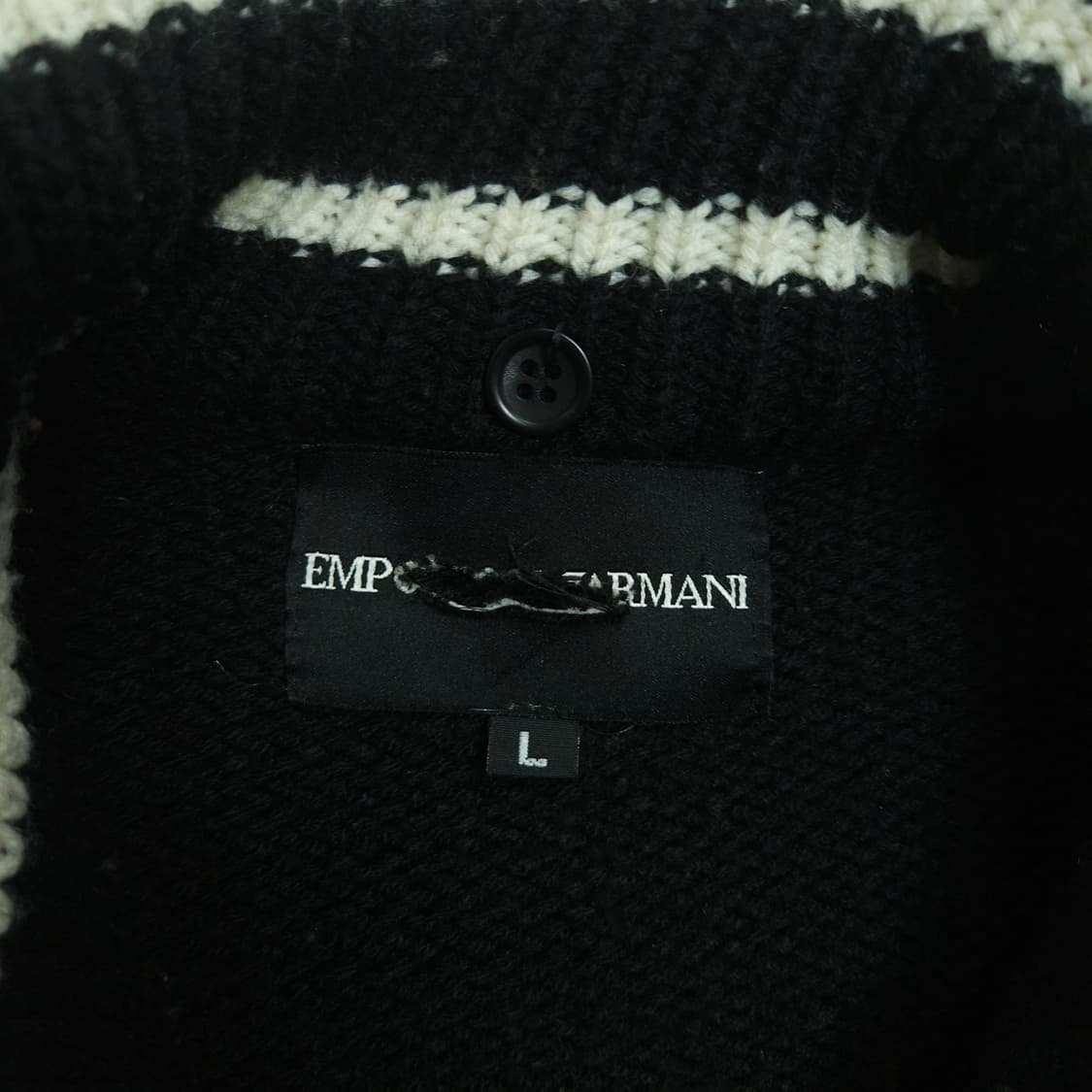 아르마니 레더 니트 집업 자켓 L 상품이미지7