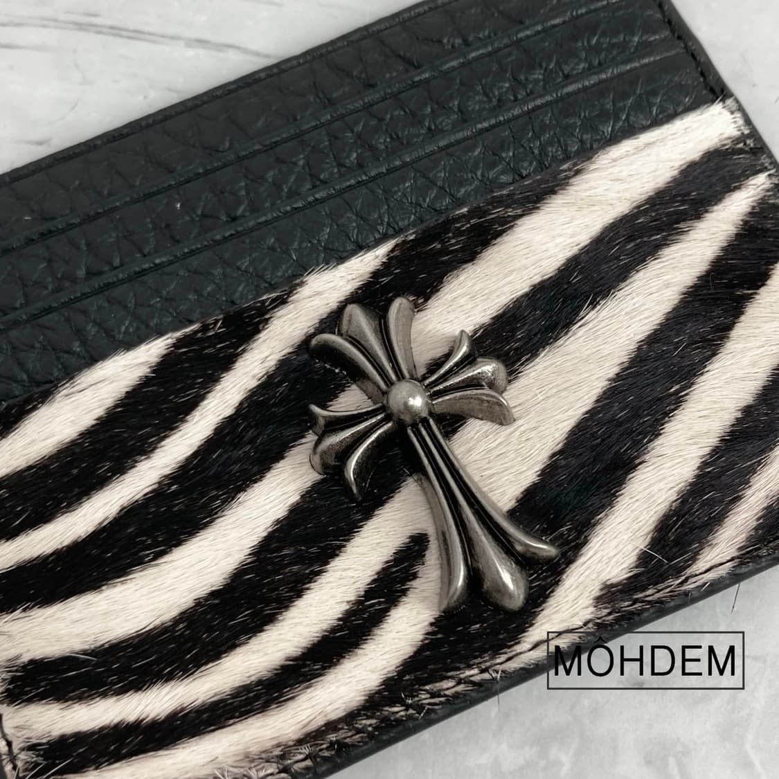 [Unisex]홀더 송치털 크롬 카드지갑 상품이미지4