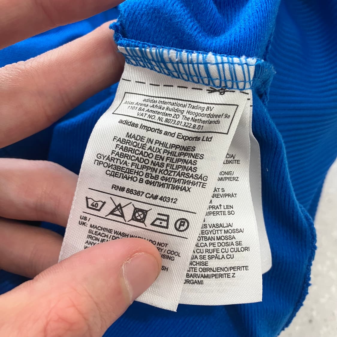 35 아디다스 파이어버드 져지 블루라임 상품이미지4