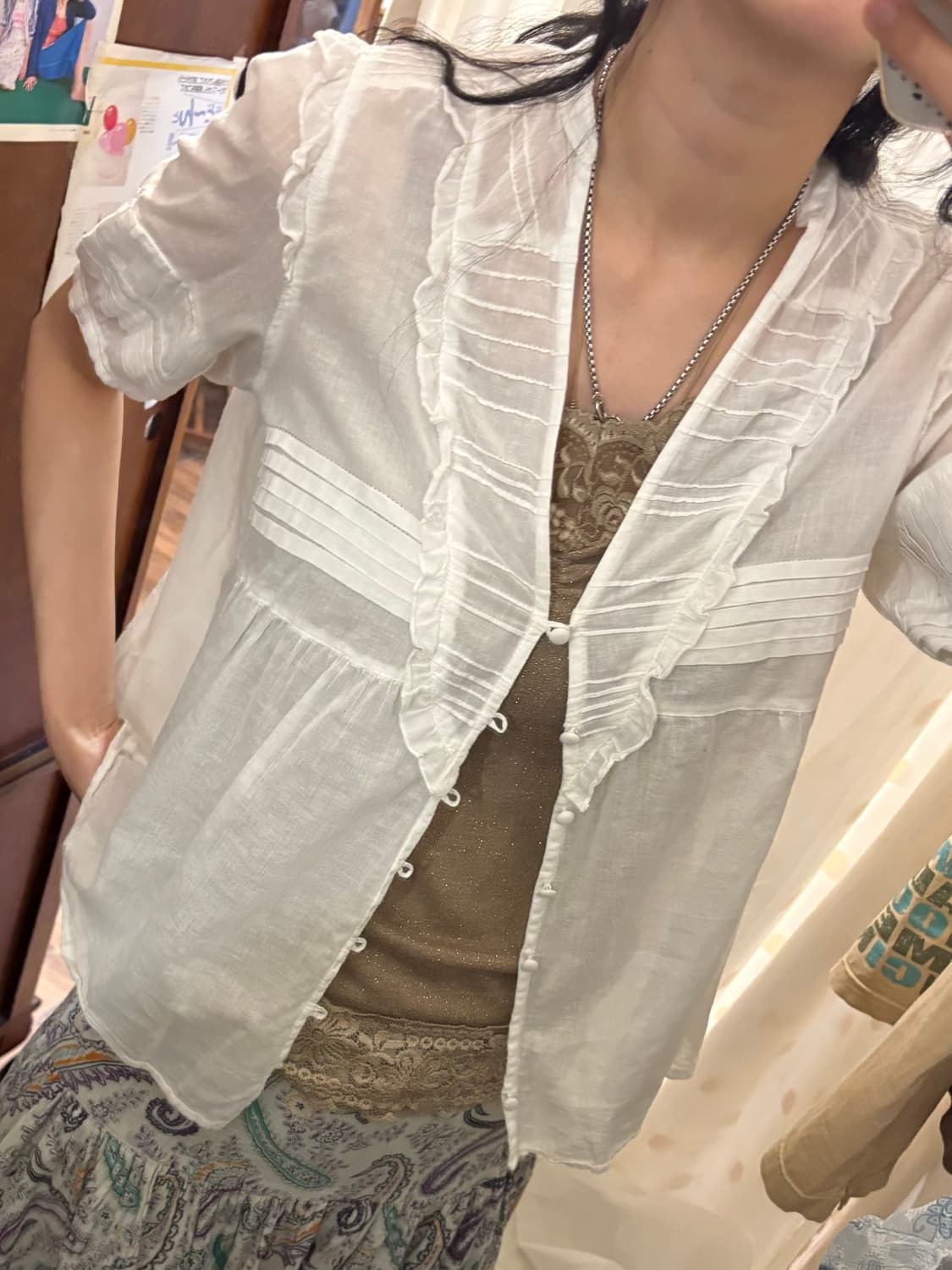 jpn vintage linnen shirt  상품이미지3