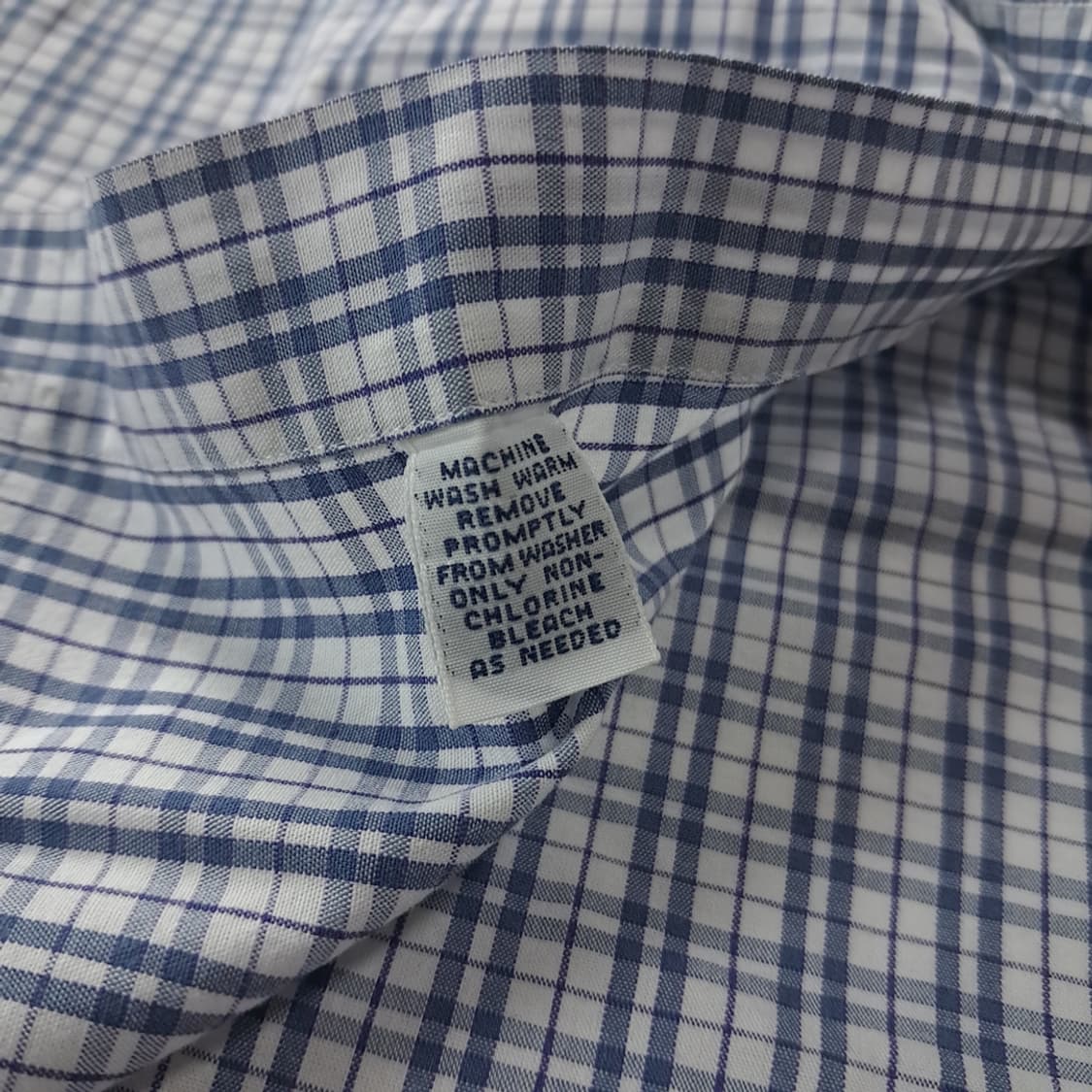 CK767 2XL 폴로 90s 그래프체크 블루 반팔 셔츠 남방 상품이미지5