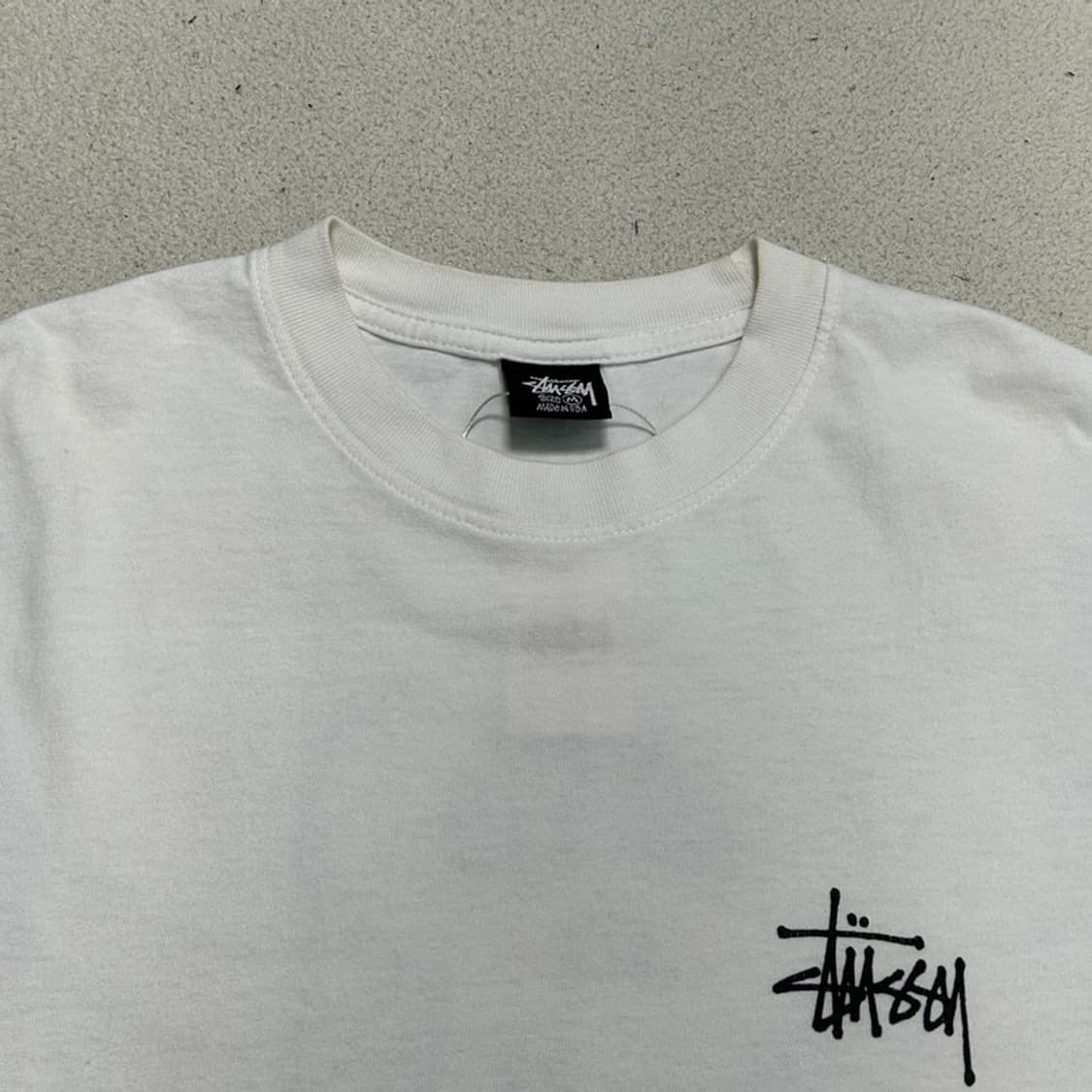 STUSSY 스컬 윙스 피그먼트 다이드 반팔 M 상품이미지5