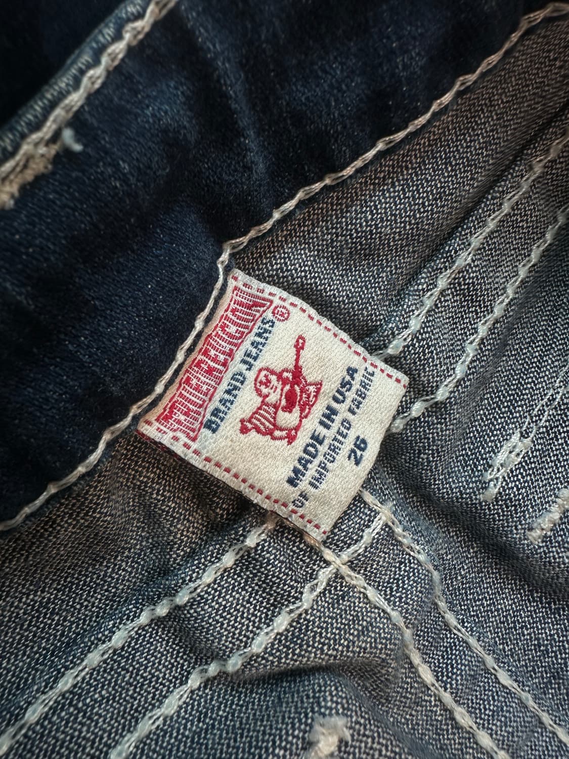 트루릴리전 DISCO BECKY BIG T 부츠컷 데님팬츠 y2k 펑크 상품이미지6