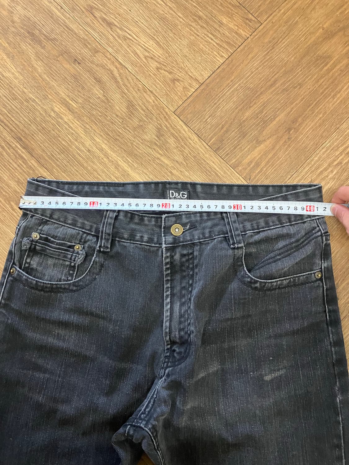 N218 돌체앤가바나 데님팬츠 청바지 흑청 블랙 상품이미지5